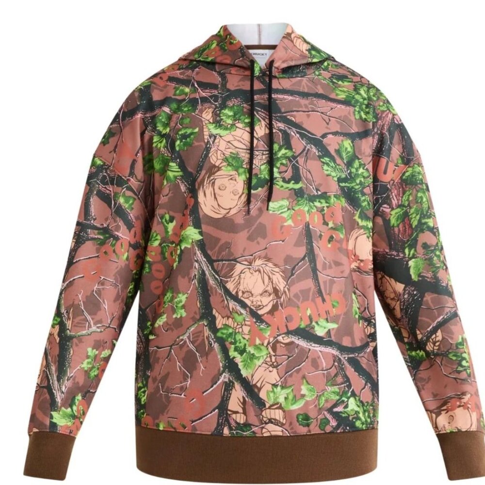 CHUCKY Men's Camouflage Hoodie Sweatshirt SIZE S CAMO NEW